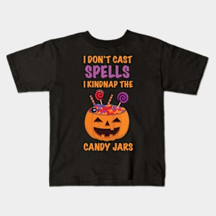 Halloween Candy Jar Kidnapper Kids T-Shirt